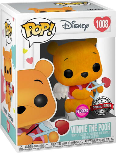 Funko Pop! Disney – (1008) Winnie Puuh beflockte Special Edition Vinyl-Figur