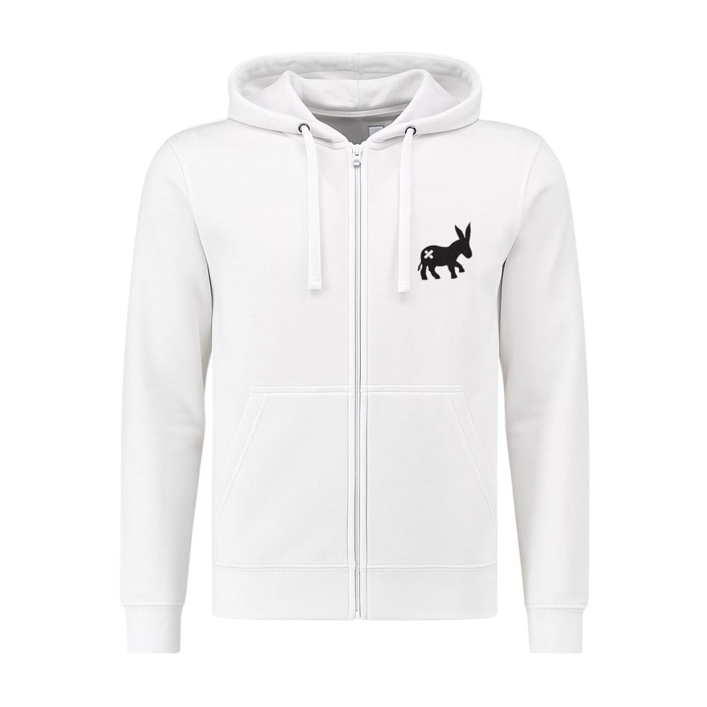 Maglia Hoodie Full-Zip Uomo White/Blue