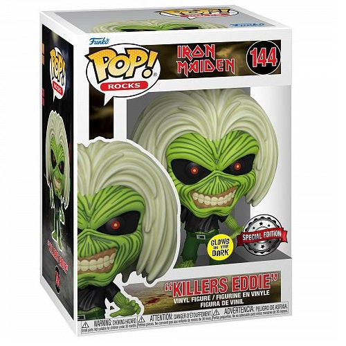 Funko Pop! Rocks Iron Maiden Killers Eddie – (144) Special Edition Gitd Limitiert