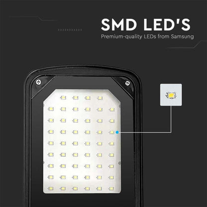 Straßenleuchte LED SMD 50W Schwarz 4000K IP65 für Außenbeleuchtung