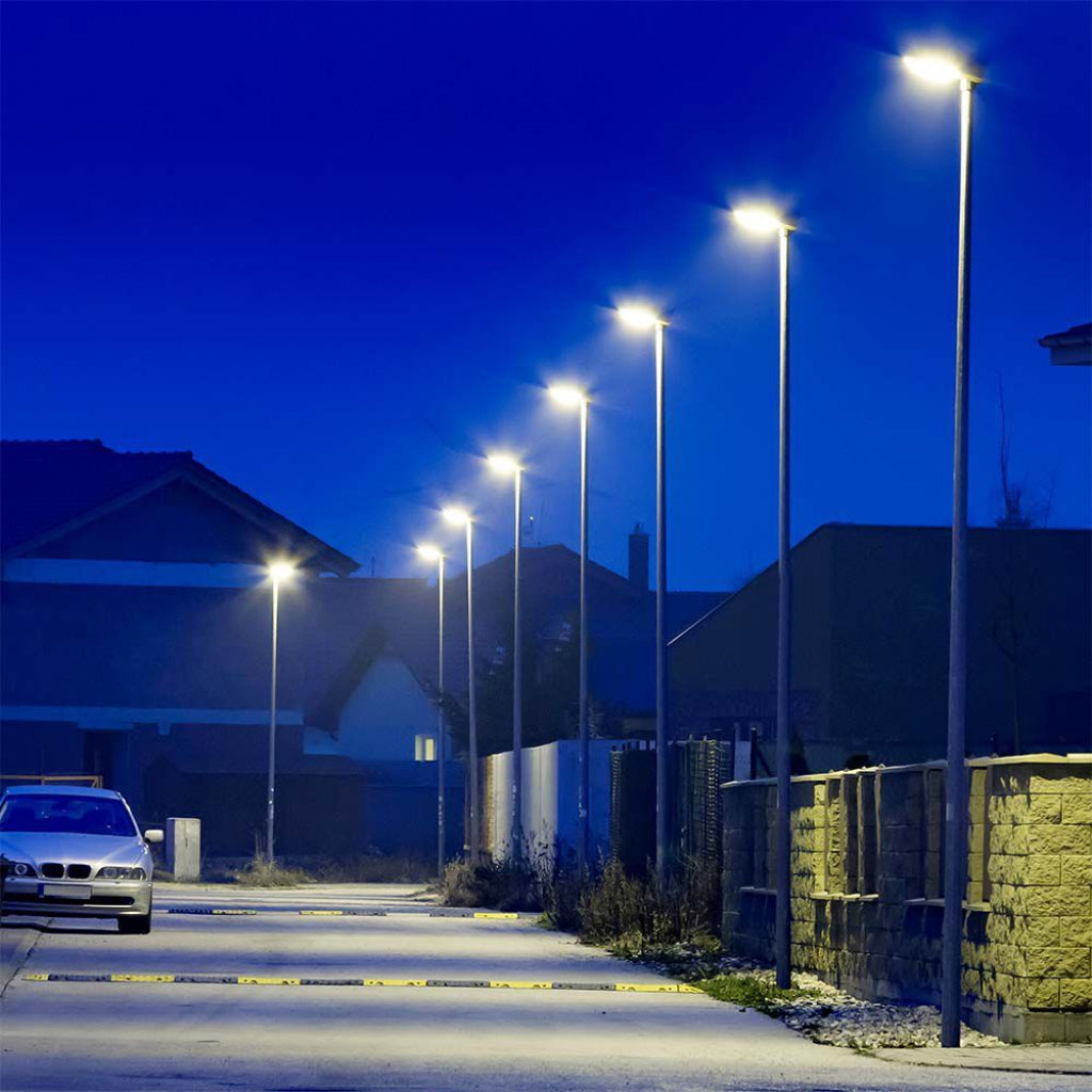 Straßenleuchte LED SMD 50W Schwarz 4000K IP65 für Außenbeleuchtung