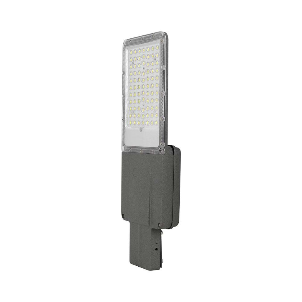 LED-Solar-Straßenleuchte 35W mit Panel und LiFePO4-Akku 4000K IP65 Grau