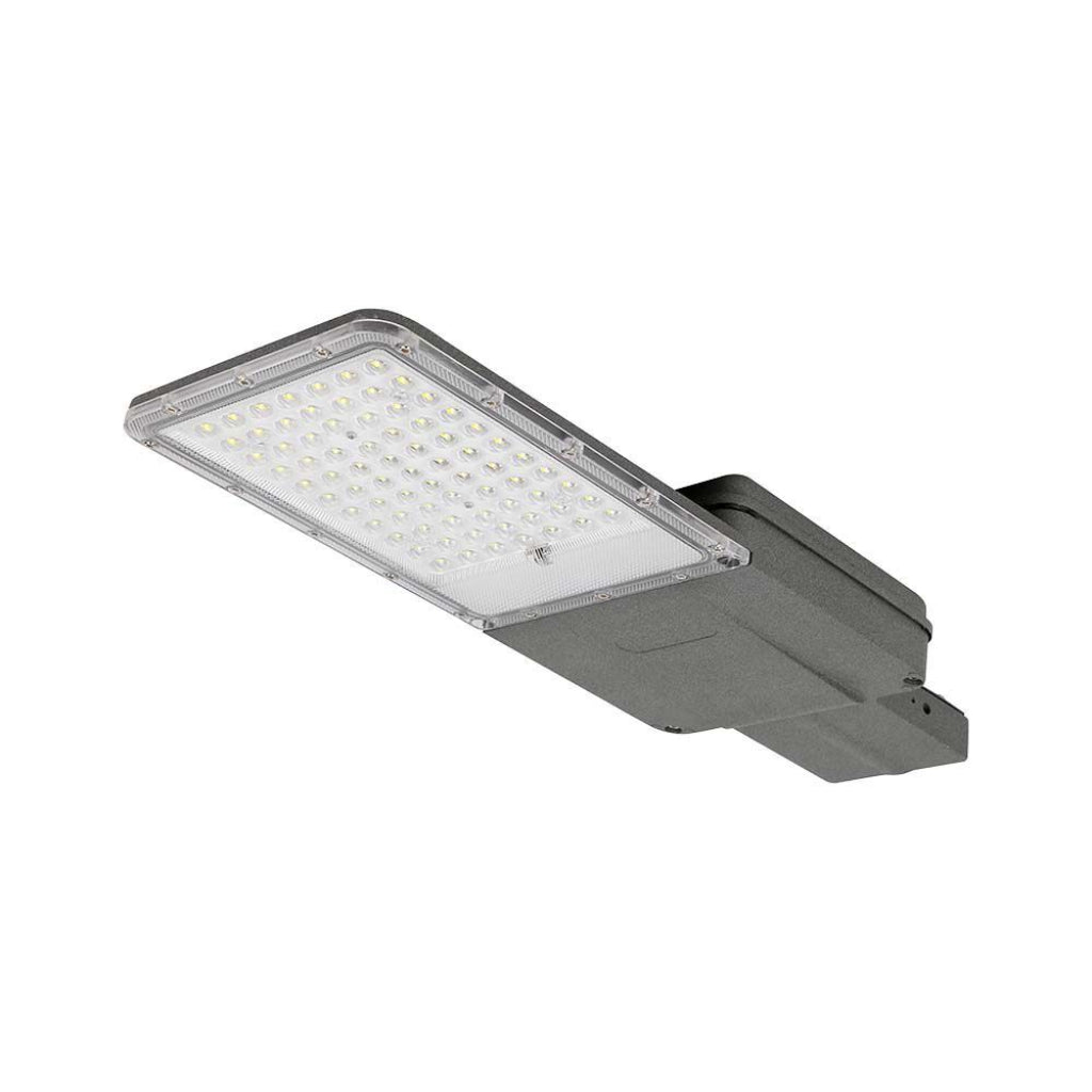 LED-Solar-Straßenleuchte 35W mit Panel und LiFePO4-Akku 4000K IP65 Grau