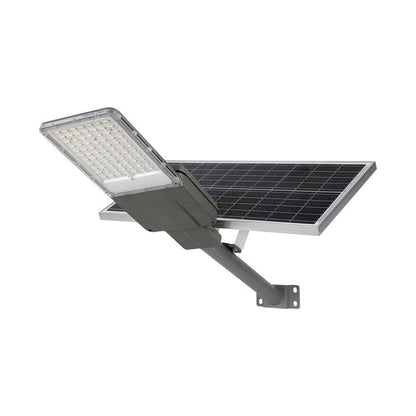 LED-Solar-Straßenleuchte 35W mit Panel und LiFePO4-Akku 4000K IP65 Grau
