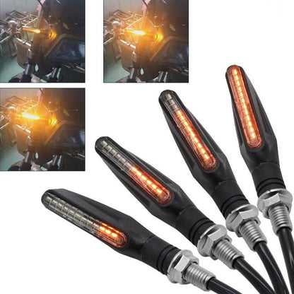 PAAR LED COB 12V MOTORRAD BLINKER ANZEIGE SEQUENTIELLER BLINKER 2 STK