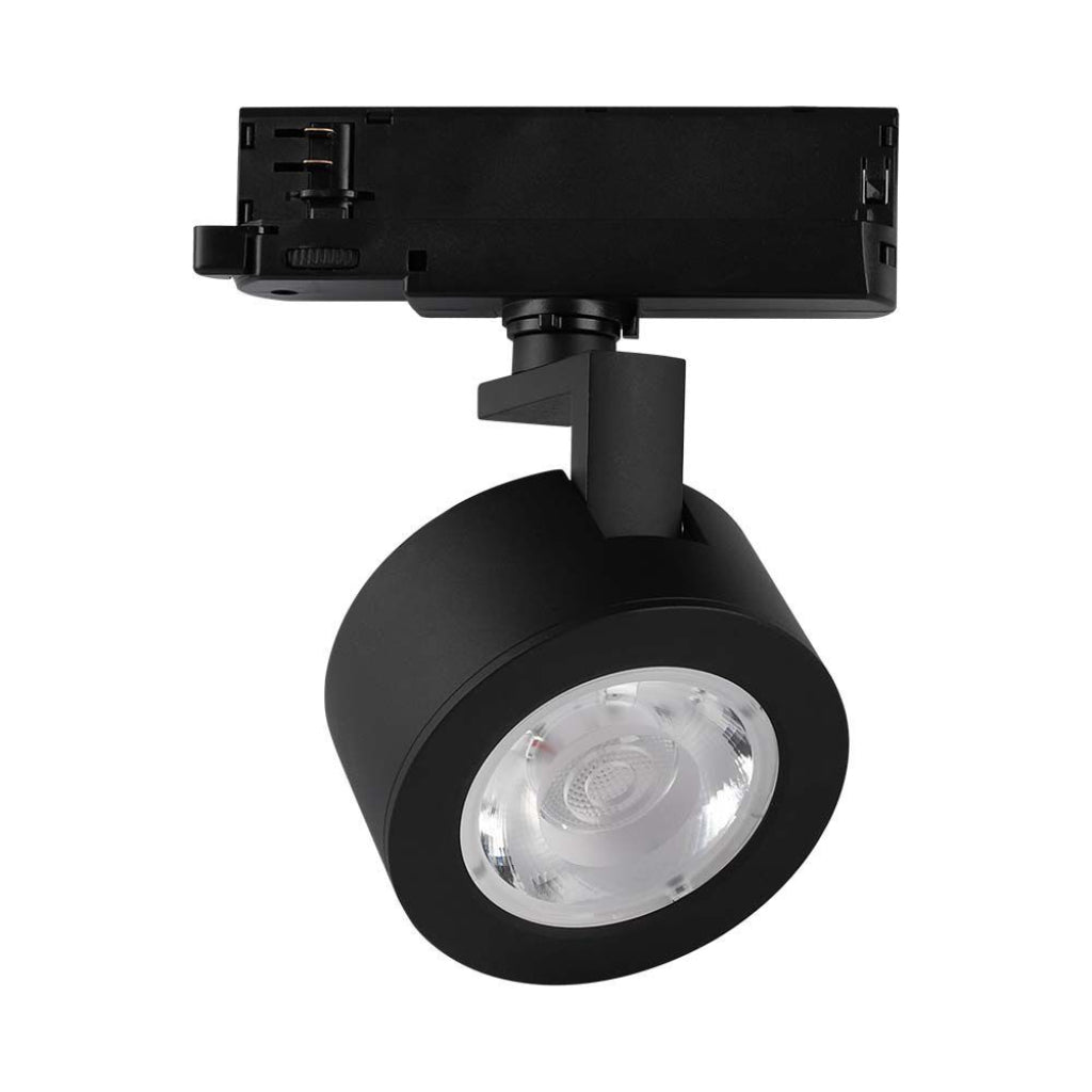 V-Tac LED-Stromschienenstrahler 3-Phasen 30W CCT 3in1 Schwarz COB