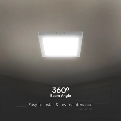 Plafoniera LED 6W Quadrata 6500K Samsung IP20 Bianca V-TAC
