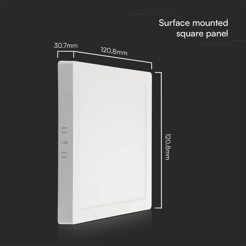 Plafoniera LED 6W Quadrata 6500K Samsung IP20 Bianca V-TAC