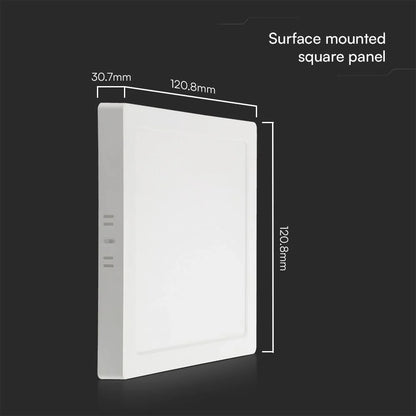 Plafoniera LED 6W Quadrata 6500K Samsung IP20 Bianca V-TAC