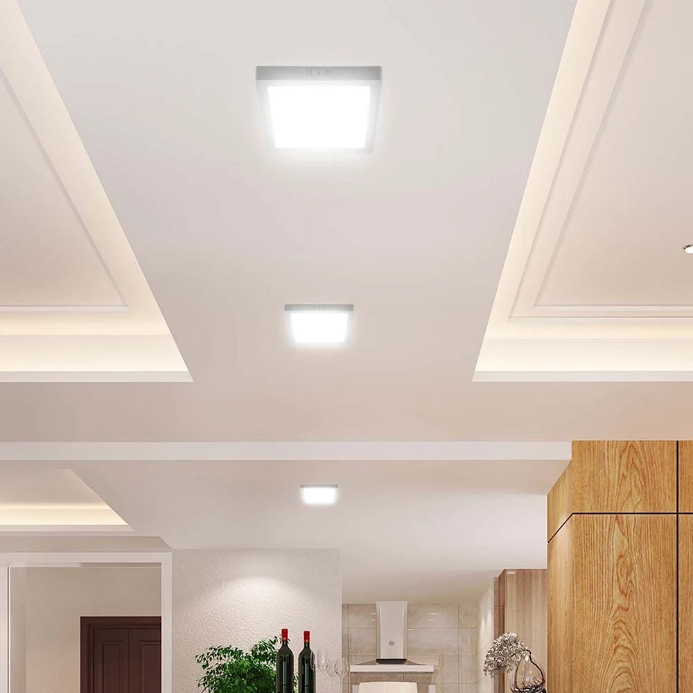 Plafoniera LED 6W Quadrata 6500K Samsung IP20 Bianca V-TAC