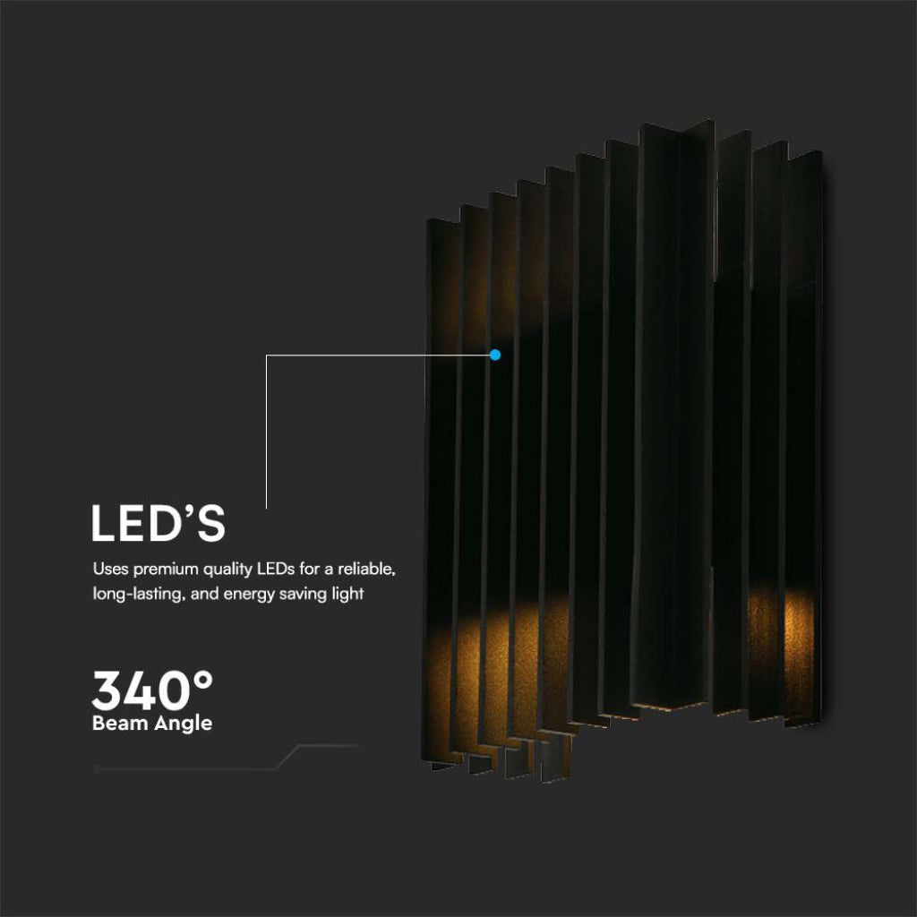 Lampada LED Muro 26W Orientabile IP65 4000K Nero V-TAC