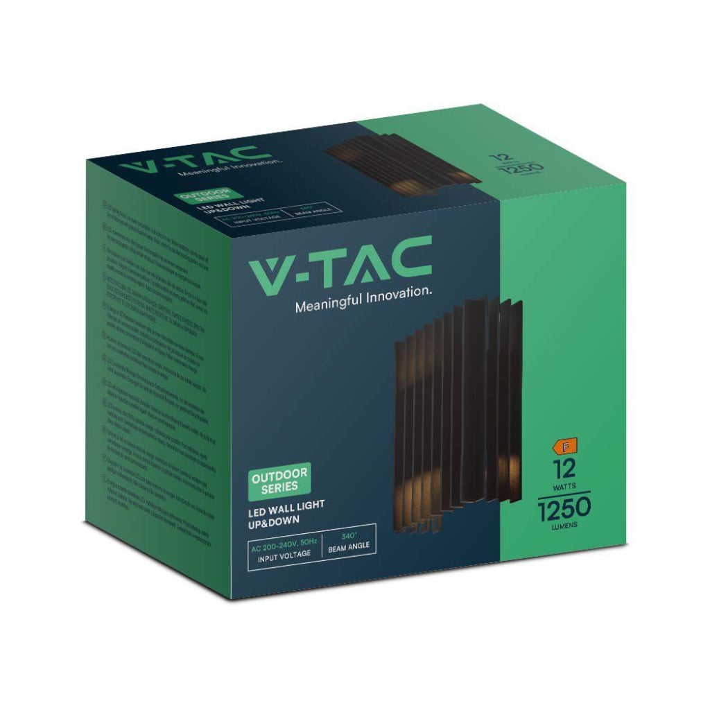 Lampada LED Muro 26W Orientabile IP65 4000K Nero V-TAC