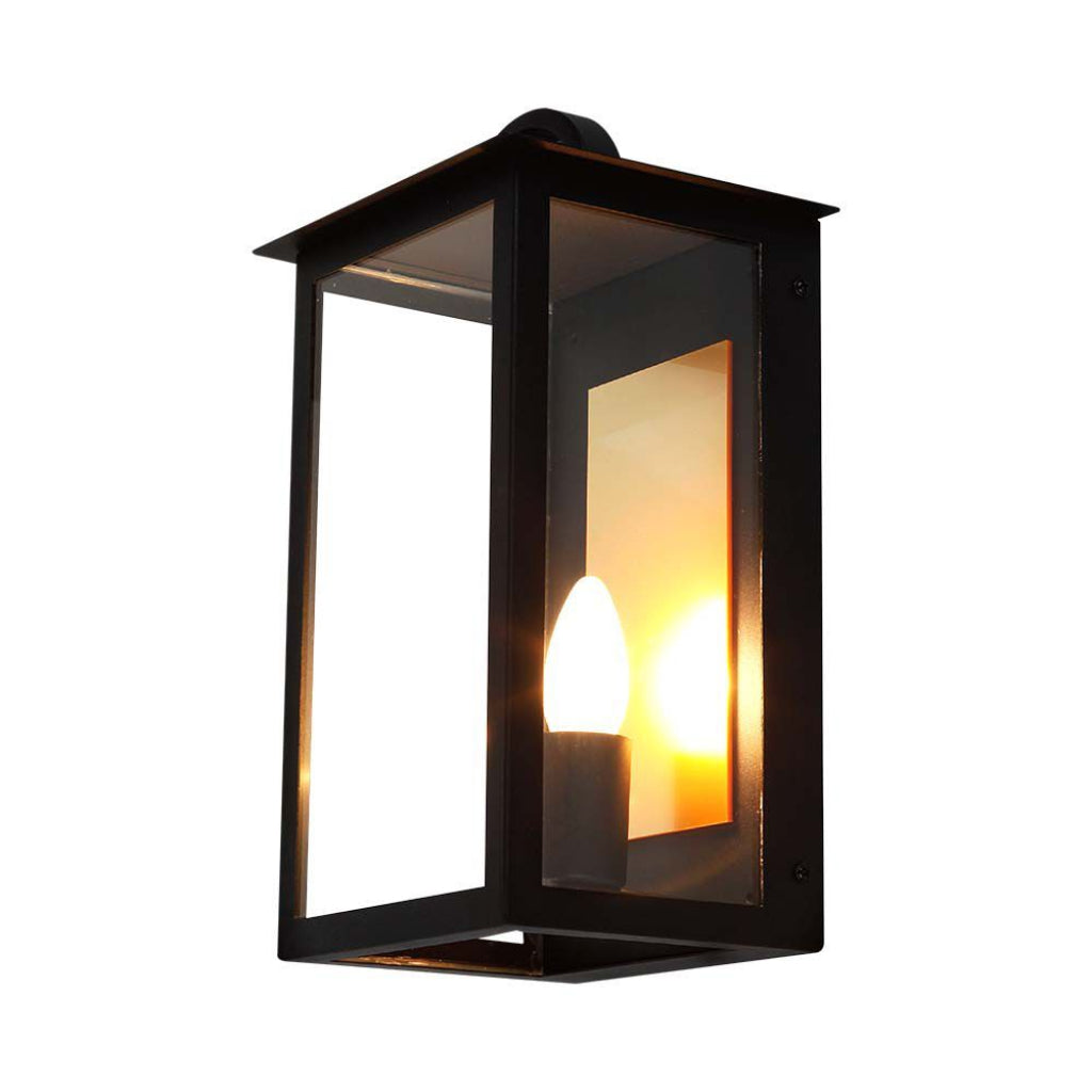Lanterna LED da Muro IP65 con Attacco E14 Nero Esterno V-TAC