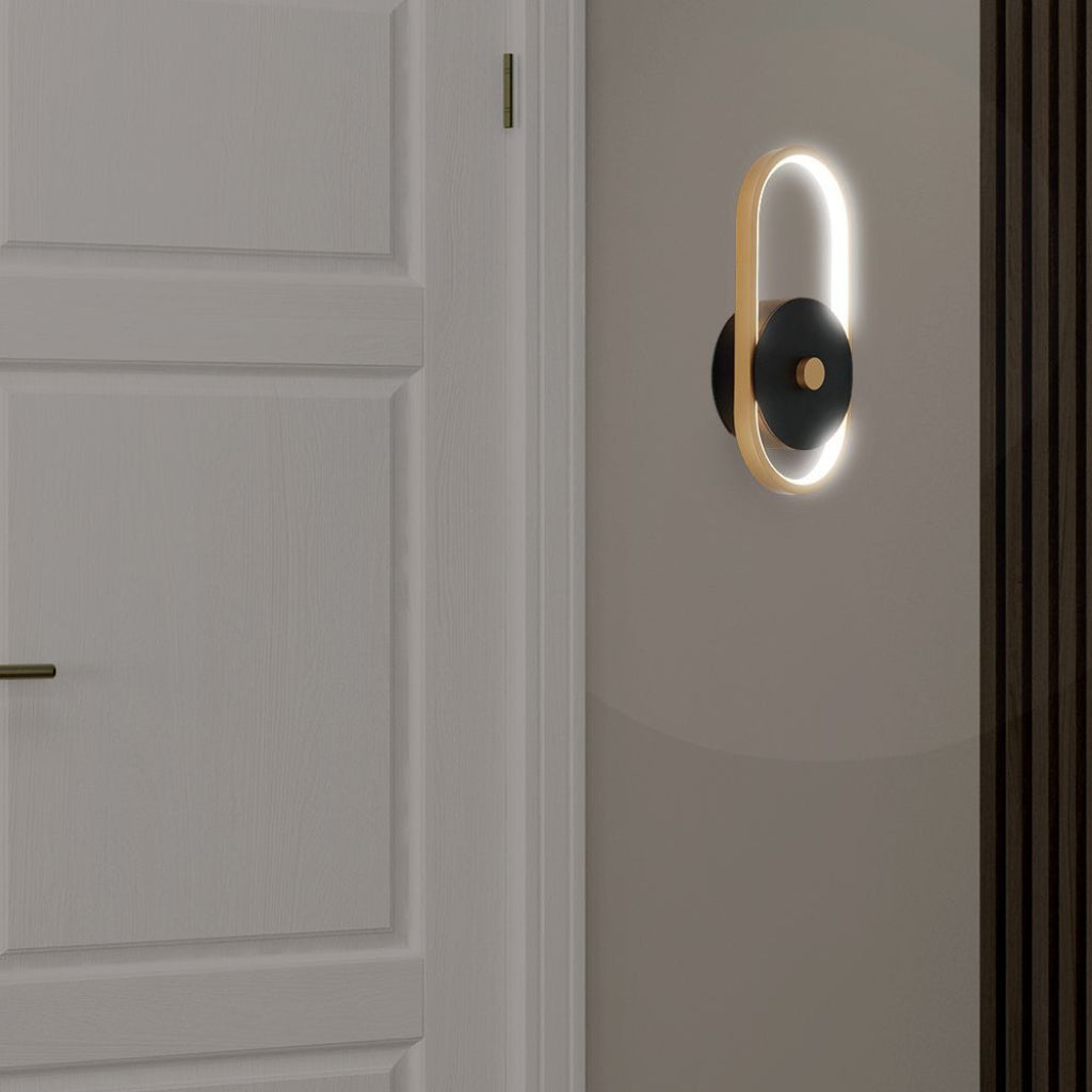 LED Wandleuchte 15W Schwarz/Messing IP54 3000K V-TAC für den Außenbereich