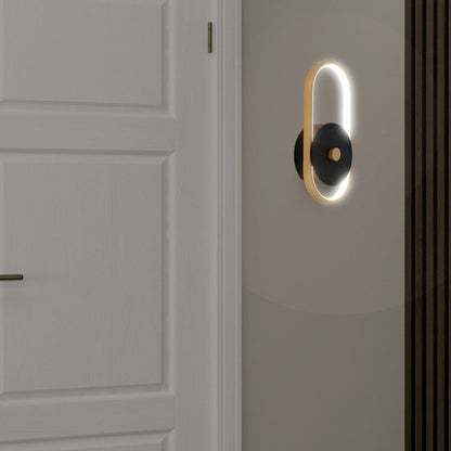 LED Wandleuchte 15W Schwarz/Messing IP54 3000K V-TAC für den Außenbereich