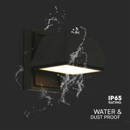 V-TAC 15W Double Beam IP65 3000K Black LED Wall Lamp