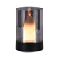 V-Tac 2W USB-C LED Table Lamp Smoked Glass Candle 3000K