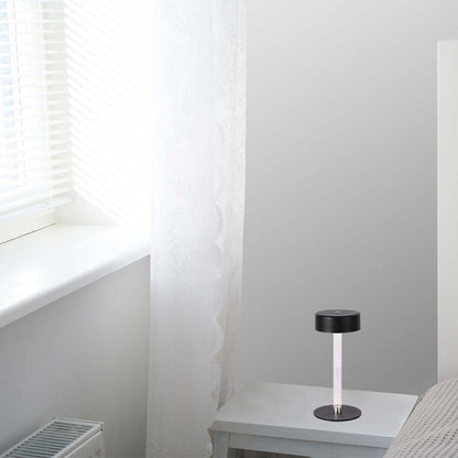 V-Tac Lampada LED da Tavolo 3W USB-C Touch Dimmerabile Nera/Bianca