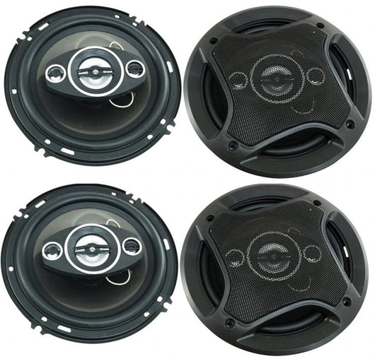 PAIR OF CAR RADIO SPEAKERS CAR SPEAKER WOOFER STEREO 2 WAY 500W 16 CM