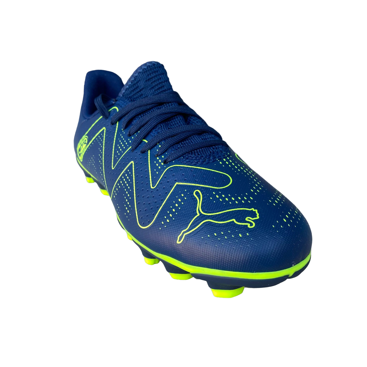 Puma scarpa da calcio da ragazzo Future Play FG/AG 107388 03 blu persia-verde