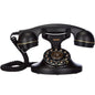 Brondi Vintage 10 Retro Corded Desk Telephone Adjustable Ringer Black