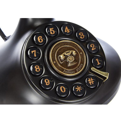 Brondi Vintage Festnetztelefon 10 Tisch Retro Einstellbarer Klingelton Schwarzes Kabel