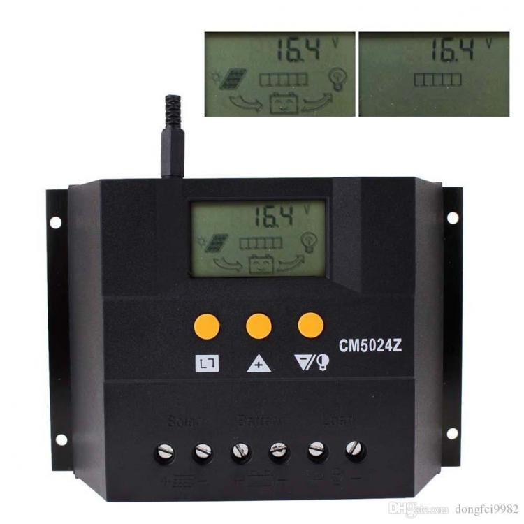 Laderegler für Solarpanels 12V/24V 50A AUTOMATISCH SOLARPANEL