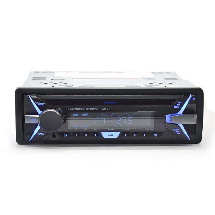 Autoradio mit CD DVD MP3 MP4 USB Aux Bluetooth 60W abnehmbares Bedienteil