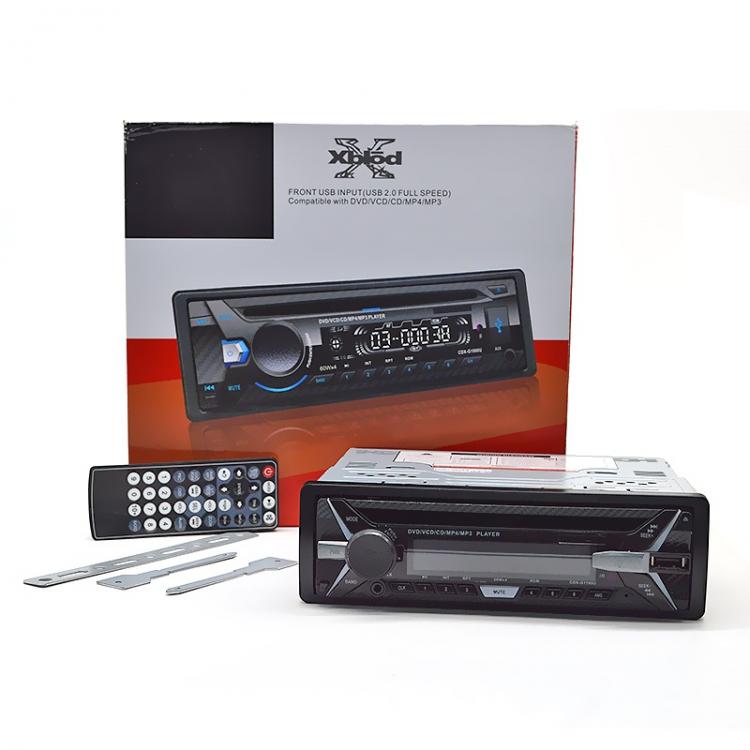 Autoradio mit CD DVD MP3 MP4 USB Aux Bluetooth 60W abnehmbares Bedienteil