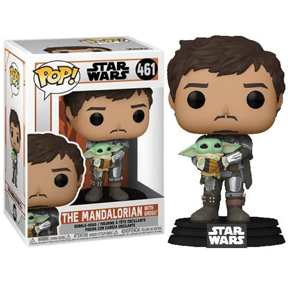 Funko Pop Star Wars – The Mandalorian mit Grogu (461) Vinyl-Actionfigur