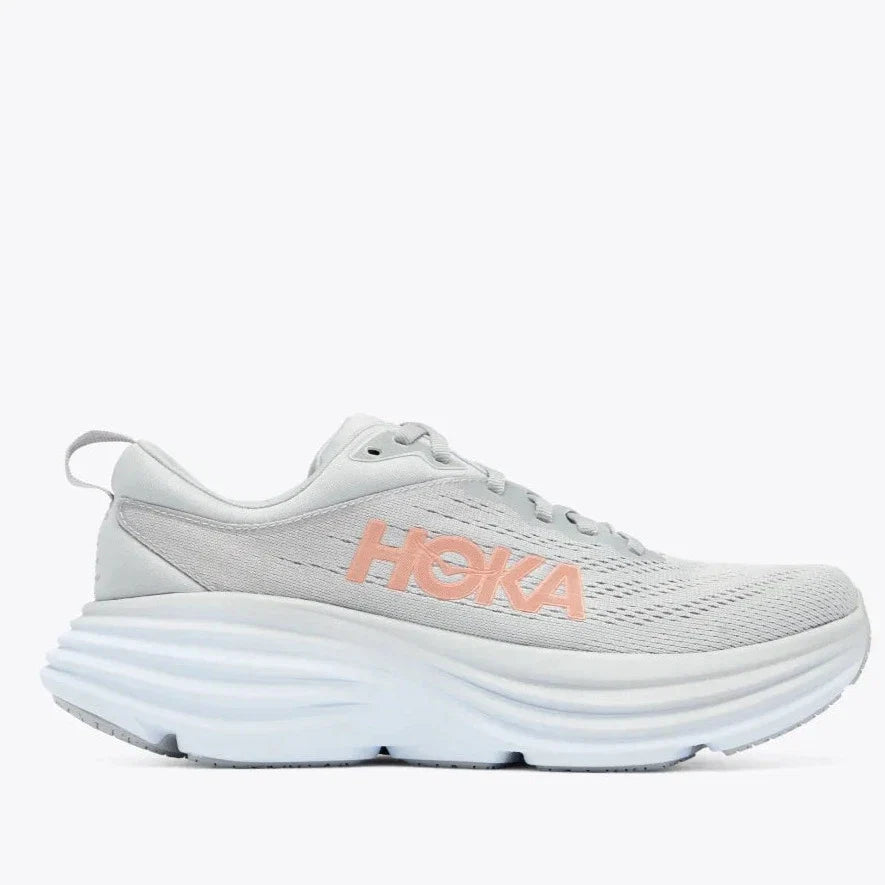 Hoka One One - Scarpe Running Donna Bondi 8 Grigio Nebbia - 1127952/HMLR