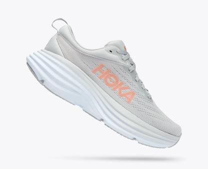 Hoka One One - Scarpe Running Donna Bondi 8 Grigio Nebbia - 1127952/HMLR