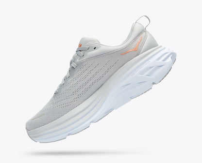 Hoka One One - Scarpe Running Donna Bondi 8 Grigio Nebbia - 1127952/HMLR