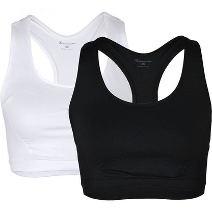 Champion Bi-Pack Bra Seamless Donna Nero Bianco - 113489