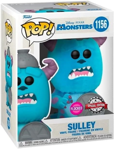 Funko Pop ! Disney Pixar Monsters & Co (1156) Sulley Flocked Special Edition