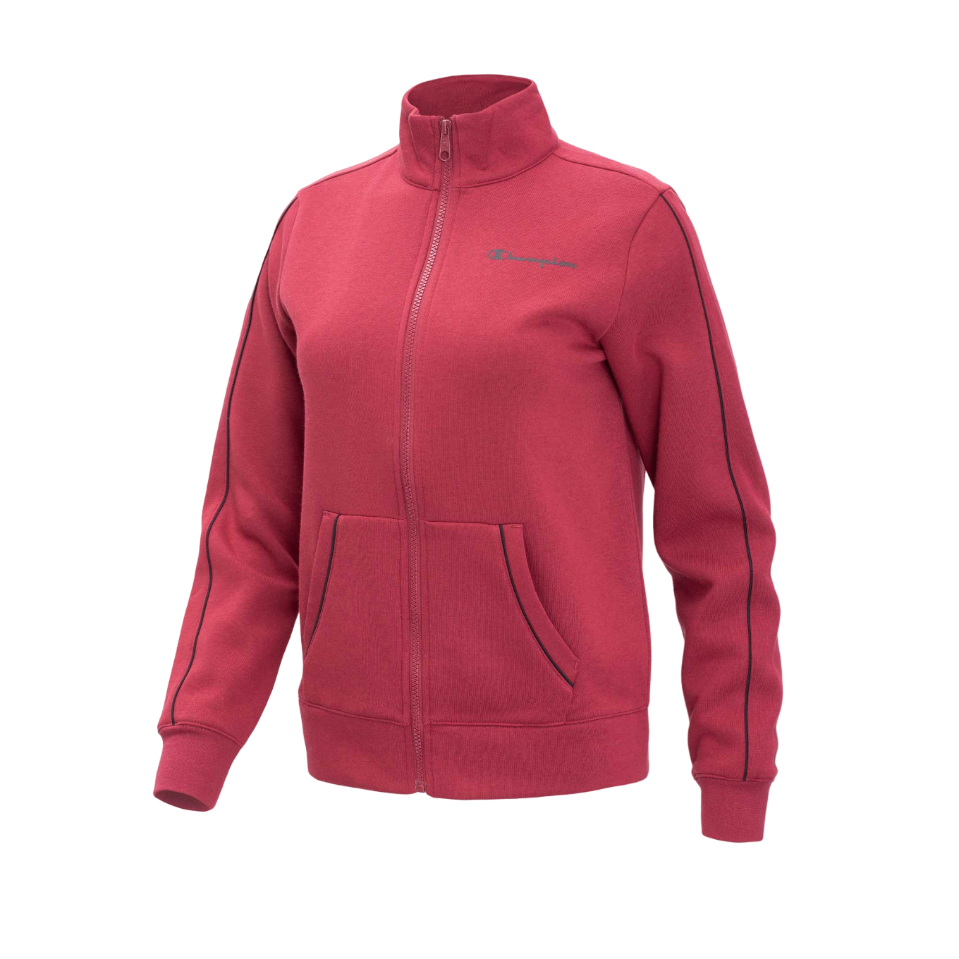 Champion tuta sportiva da donna con felpa con cerniera intera 116883 RS508 rosso scuro-nero
