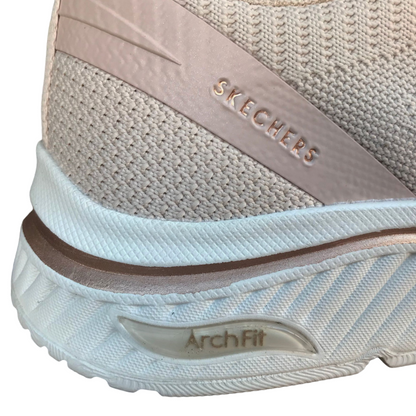 Skechers scarpa sneakers da donna Arch Fit S-Miles Sonrisas 155567/NAT naturale