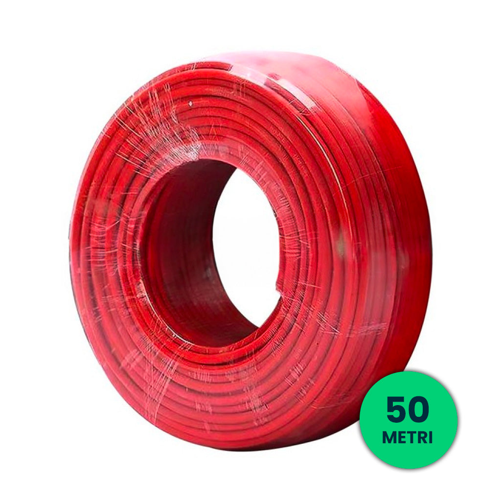 Cavo Solare Fotovoltaico Unipolare 4 mm² Rosso per Pannelli – Bobina 50 m