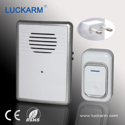 CAMPANELLO WIRELESS SENZA FILI CASA UFFICIO PORTA IMPERMEABILE 100M INTERRUTTORE