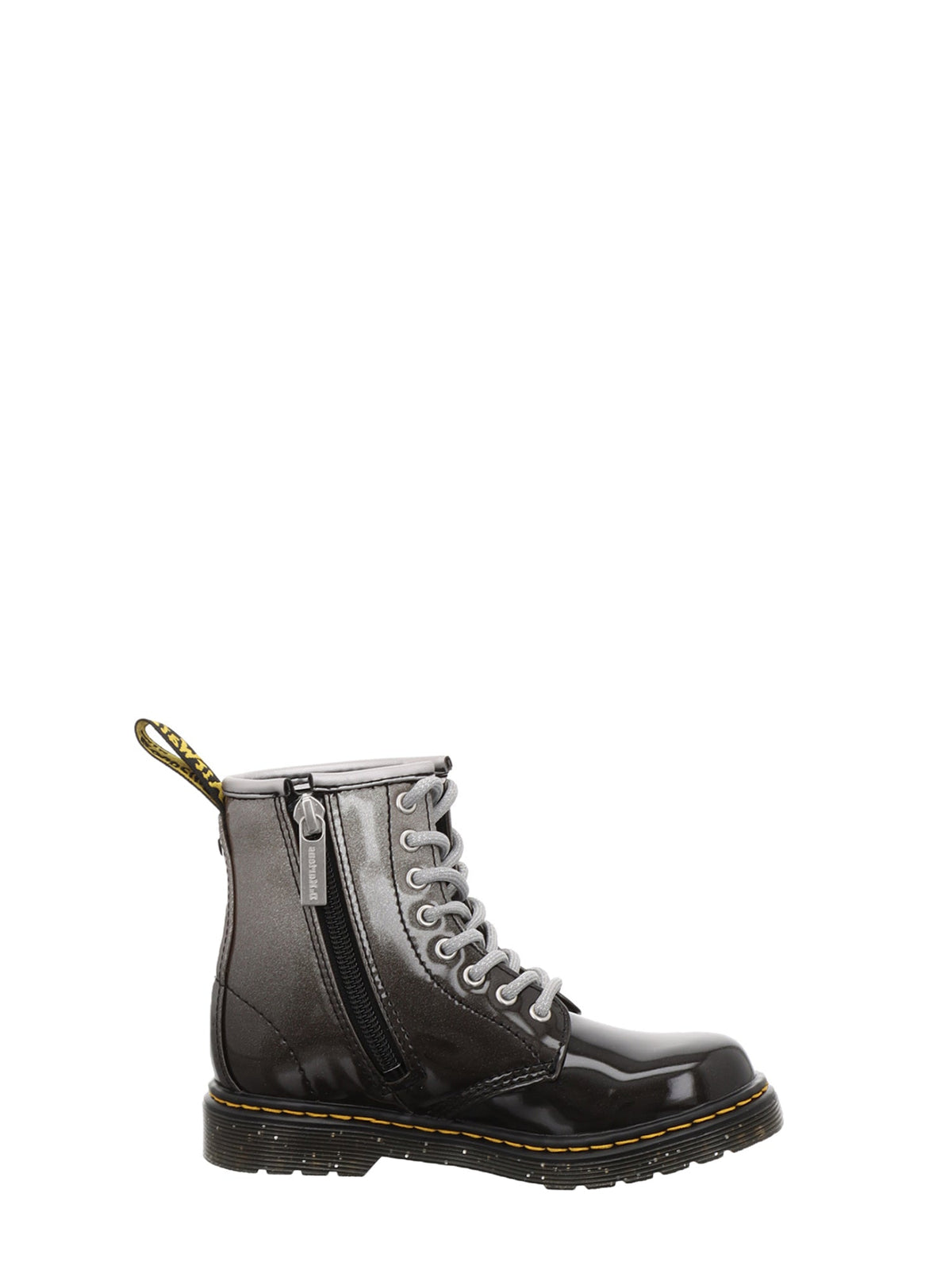 DR. MARTENS ANFIBI 1460 GLITTER Y NERO - ARGENTO