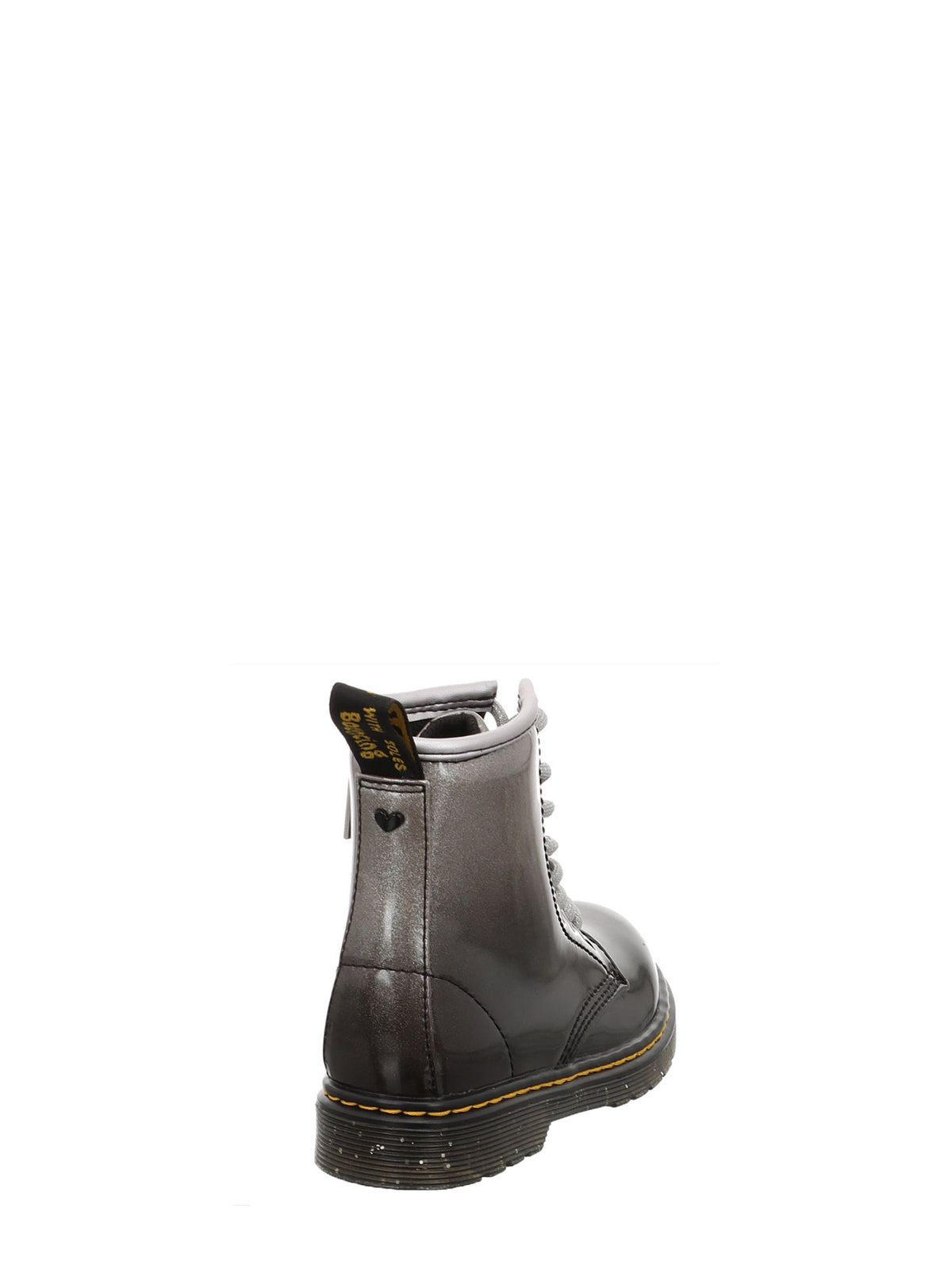 DR. MARTENS ANFIBI 1460 GLITTER Y NERO - ARGENTO