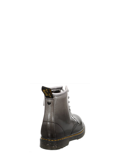 DR. MARTENS ANFIBI 1460 GLITTER Y NERO - ARGENTO