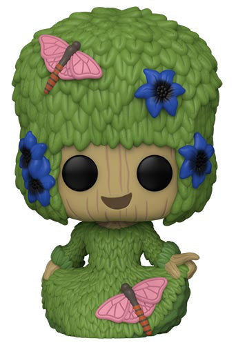 Funko Pop! Marvel I Am Groot – (1191) Fancy Groot Bobble-Head-Figur Vinyl 9 cm