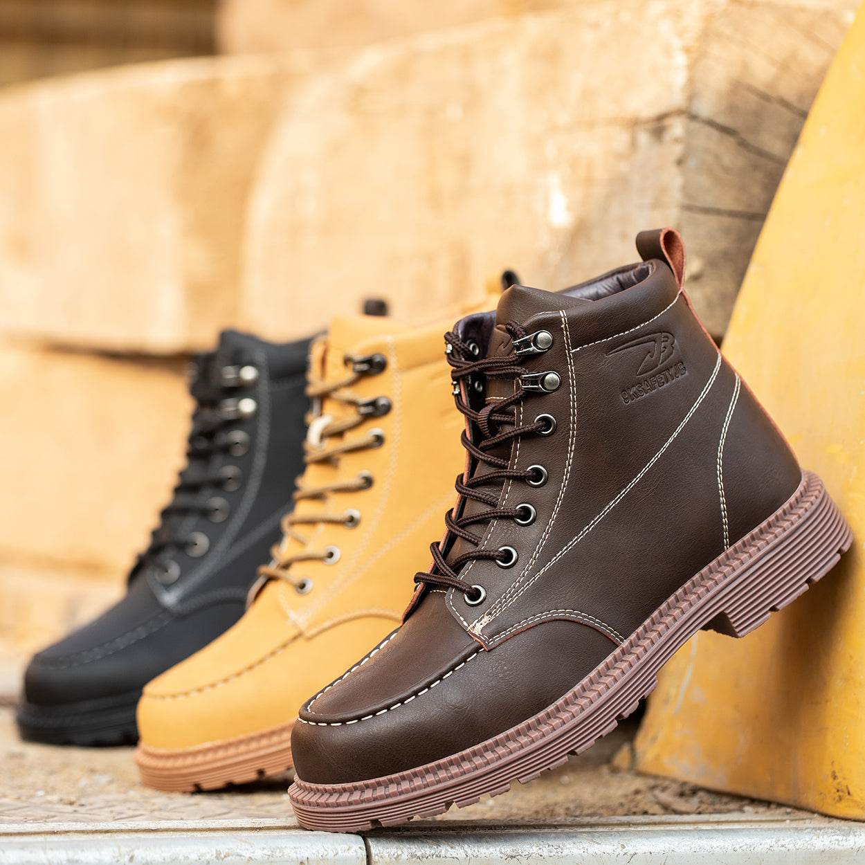Stivaletti Uomo | Scarpe Sicure in Microfibra per Lavoro e Attività Outdoor