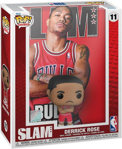 Funko Pop! NBA Chicago Bulls Cover Slam (11) Derrick Rose Vinylfigur Korb