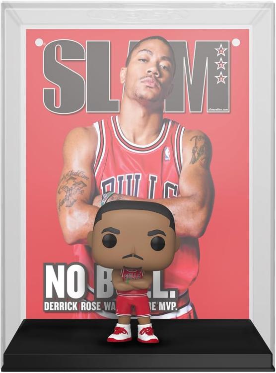 Funko Pop! NBA Chicago Bulls Cover Slam (11) Derrick Rose Vinylfigur Korb
