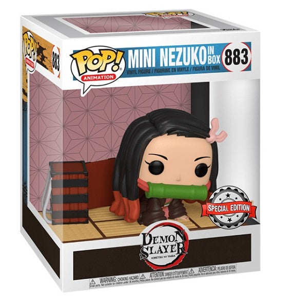 Funko Pop Demon Slayer 883 Mini Nezuko in Box Special Edition 9 cm Kamado Figur