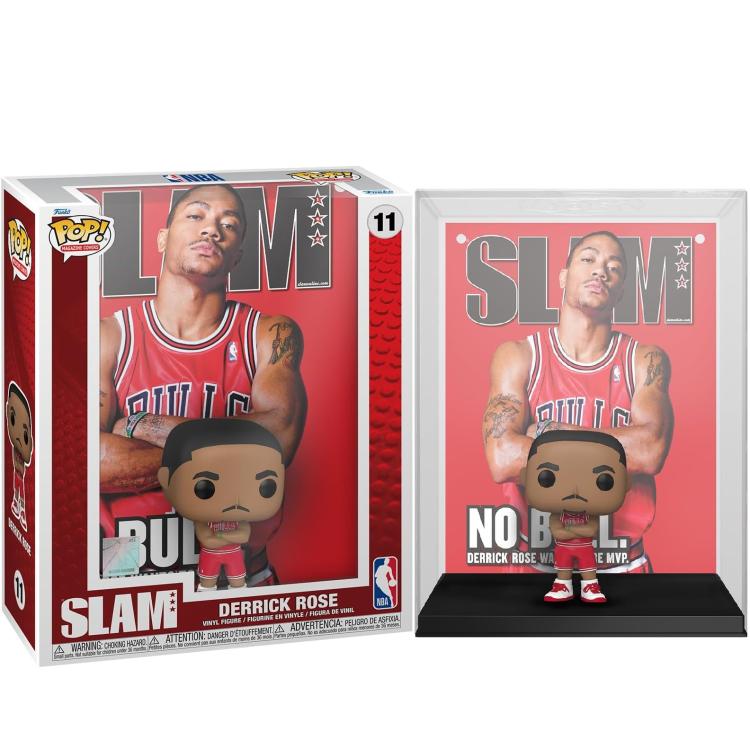 Funko Pop! NBA Chicago Bulls Cover Slam (11) Derrick Rose Vinylfigur Korb