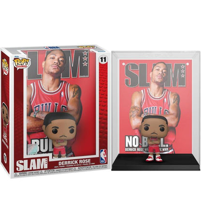 Funko Pop! NBA Chicago Bulls Cover Slam (11) Derrick Rose Vinylfigur Korb