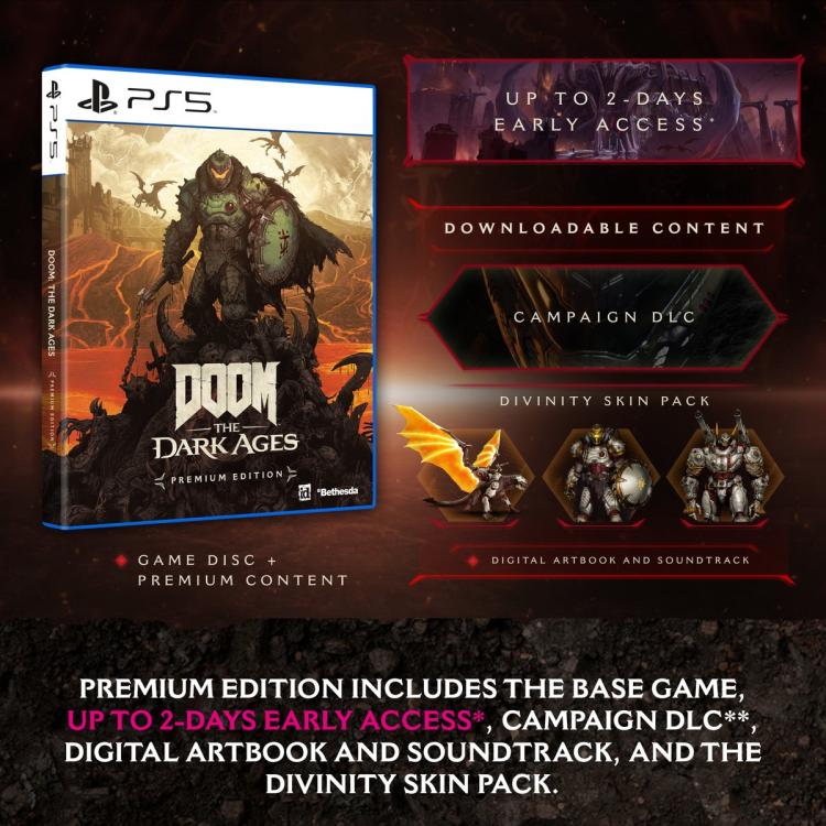 Doom The Dark Ages Premium Edition Ps5 Spiel Italienisch Playstation 5 EU Neu